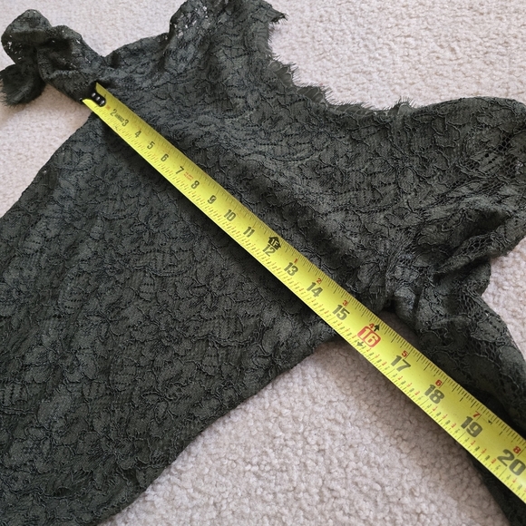 DVF DIANE von FURSTENBERG Zarita Lace dress Olive Military Celebrity $348 - Picture 10 of 15